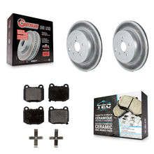 Load image into Gallery viewer, Rear Coated Disc Brake Rotors And Ceramic Pads Kit For Subaru Impreza WRX STI