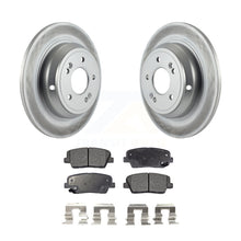 Charger l&#39;image dans la galerie, Rear Coated Disc Brake Rotors And Ceramic Pads Kit For Hyundai Genesis