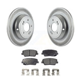 Rear Coated Disc Brake Rotors And Ceramic Pads Kit For Hyundai Genesis