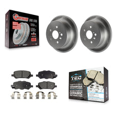 Charger l'image dans la galerie, [Rear] 2009-2016 Toyota Venza Premium Coated Rotors &amp; Ceramic Pads Brake Kit For Max Braking