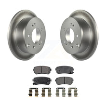 Load image into Gallery viewer, Rear Coated Disc Brake Rotors And Ceramic Pads Kit For Kia Forte Koup Forte5