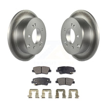 Charger l&#39;image dans la galerie, Rear Coated Disc Brake Rotors And Ceramic Pads Kit For 2010-2013 Kia Soul