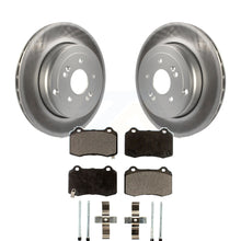 Load image into Gallery viewer, Rear Coated Disc Brake Rotors And Ceramic Pads Kit For Hyundai Genesis Coupe