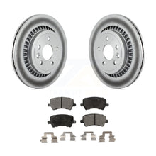 Charger l&#39;image dans la galerie, Rear Coated Disc Brake Rotors And Ceramic Pads Kit For 2010-2017 Volvo XC60