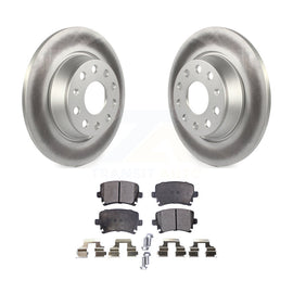 Rear Coat Brake Rotor Ceramic Pad Kit For Volkswagen Tiguan CC Jetta Audi Passat