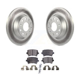 Rear Coat Brake Rotor Ceramic Pad Kit For Volkswagen Tiguan CC Jetta Audi Passat