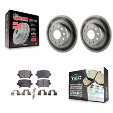 Load image into Gallery viewer, Rear Coated Disc Brake Rotors And Ceramic Pads Kit For Volkswagen GTI