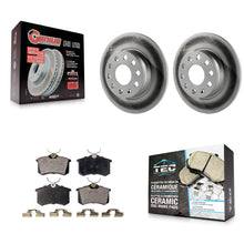 Load image into Gallery viewer, Rear Coated Disc Brake Rotors And Ceramic Pads Kit For Volkswagen Beetle Golf