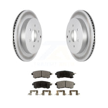 Charger l&#39;image dans la galerie, Rear Coat Disc Brake Rotors Ceramic Pad Kit For INFINITI Nissan Armada QX80 QX56