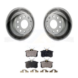 Rear Coated Disc Brake Rotors & Ceramic Pad Kit For Volkswagen Jetta Beetle Golf