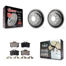 Charger l'image dans la galerie, Rear Coated Disc Brake Rotors &amp; Ceramic Pad Kit For Volkswagen Jetta Beetle Golf