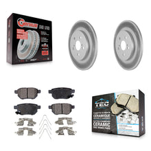 Load image into Gallery viewer, Rear Coated Disc Brake Rotors And Ceramic Pads Kit For Lexus CT200h