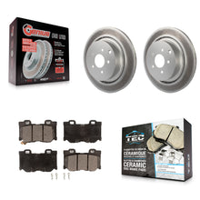 Charger l'image dans la galerie, Rear Coat Brake Rotor Ceramic Pad Kit For INFINITI Q50 M37 Q60 Q70 Q70L QX70 M56