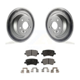 [Rear] 2012-2015 Land Rover Range Evoque Premium Coated Rotors & Ceramic Pads Brake Kit For Max Braking