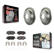 Load image into Gallery viewer, Rear Coated Brake Rotor &amp; Ceramic Pad Kit For Kia Soul Forte Hyundai Veloster GT