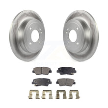 Load image into Gallery viewer, Rear Coated Disc Brake Rotors And Ceramic Pads Kit For 2011 Hyundai Accent