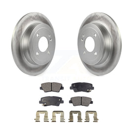 [Rear] 2011 Hyundai Accent Premium Coated Rotors & Ceramic Pads Brake Kit For Max Braking