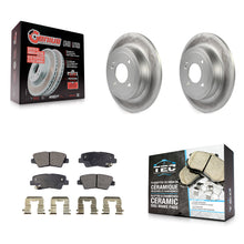Charger l'image dans la galerie, Kit de rotors de frein à disque à revêtement arrière et de plaquettes en céramique pour Hyundai Accent 2011 