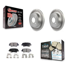 Load image into Gallery viewer, Rear Coated Disc Brake Rotors And Ceramic Pads Kit For Hyundai Accent Kia Rio
