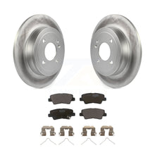 Load image into Gallery viewer, Rear Coated Disc Brake Rotors And Ceramic Pads Kit For Hyundai Accent Kia Rio