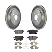 Load image into Gallery viewer, Rear Coated Disc Brake Rotors And Ceramic Pads Kit For 2012-2018 Toyota Yaris