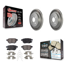 Charger l'image dans la galerie, Kit de rotors de frein à disque à revêtement arrière et de plaquettes en céramique pour Toyota Yaris 2012 – 2018 