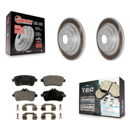 Rear Coat Disc Brake Rotors Ceramic Pad Kit For Mercedes-Benz ML350 GLE350 ML250