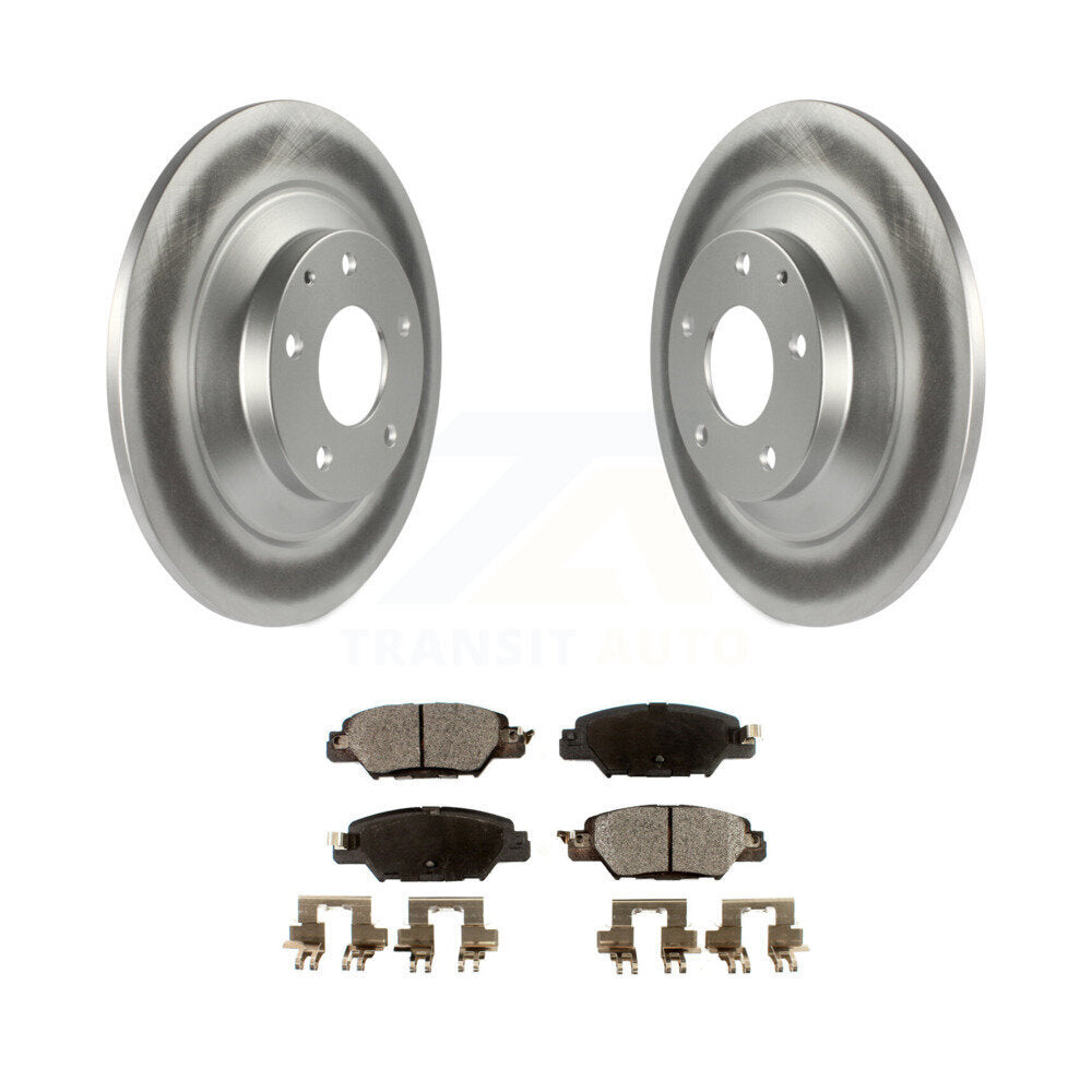 Kit de rotors de frein à disque à revêtement arrière et de plaquettes en céramique pour Mazda CX-5 