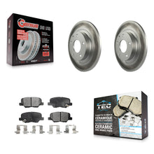 Charger l'image dans la galerie, Kit de rotors de frein à disque à revêtement arrière et de plaquettes en céramique pour Mazda 6 2014-2015 