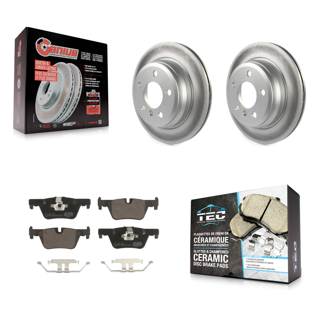 Rear Coat Brake Rotor Ceramic Pad Kit For BMW 328i xDrive 320i 330i 428i 430i GT