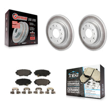 Load image into Gallery viewer, Rear Coated Disc Brake Rotors And Ceramic Pads Kit For Mazda 3 Sport