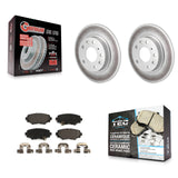 Rear Coated Disc Brake Rotors And Ceramic Pads Kit For Mazda 3 Sport