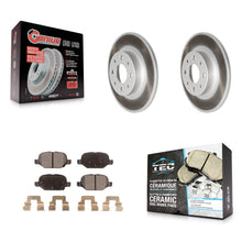 Charger l'image dans la galerie, Kit de rotors de frein à disque à revêtement arrière et de plaquettes en céramique pour Fiat 500 