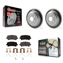 Load image into Gallery viewer, Rear Coated Disc Brake Rotors Ceramic Pad Kit For Honda Pilot Ridgeline Passport
