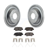 Rear Coat Brake Rotors Ceramic Pad Kit For Kia Rondo With Electric Parking