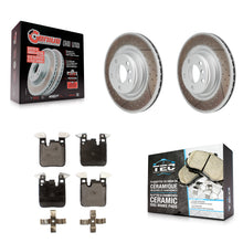 Charger l'image dans la galerie, Rear Coated Brake Rotor Ceramic Pad Kit For BMW 328i 428i 320i xDrive 228i M235i