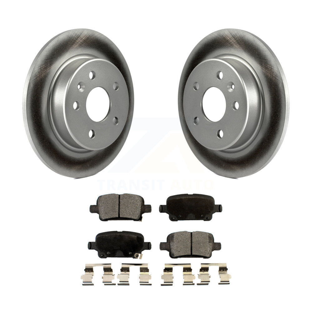 Rear Coat Disc Brake Rotors Ceramic Pad Kit For Chevrolet Cruze Volt Bolt EV EUV