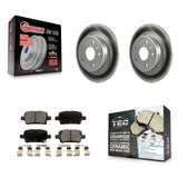 Rear Coat Disc Brake Rotors Ceramic Pad Kit For Chevrolet Cruze Volt Bolt EV EUV