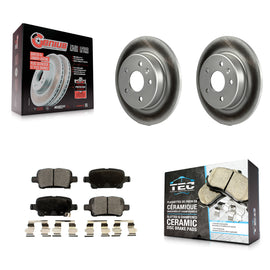 Rear Coat Disc Brake Rotors Ceramic Pad Kit For Chevrolet Cruze Volt Bolt EV EUV