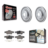 Rear Coated Brake Rotors Ceramic Pad Kit For Mercedes-Benz S550 SL550 CL550 S600