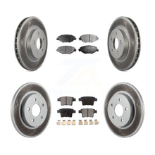 Load image into Gallery viewer, [Front+Rear] 2006-2008 Jaguar X-Type Premium Coated Rotors &amp; Ceramic Pads Brake Kit For Max Braking