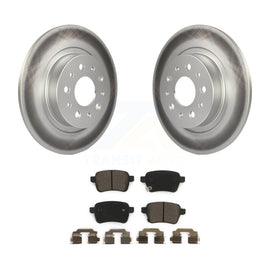 [Rear] 2014-2020 Fiat 500L Premium Coated Rotors & Ceramic Pads Brake Kit For Max Braking
