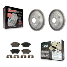 Charger l'image dans la galerie, [Rear] 2014-2020 Fiat 500L Premium Coated Rotors &amp; Ceramic Pads Brake Kit For Max Braking