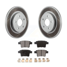 [Rear] 2006-2008 Jaguar X-Type Premium Coated Rotors & Ceramic Pads Brake Kit For Max Braking