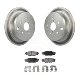 Rear Coated Disc Brake Rotors And Ceramic Pads Kit For Subaru WRX