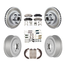 Charger l&#39;image dans la galerie, Front Rear Coat Disc Brake Rotors Hub Ceramic Pad Drum Kit (7Pc) For Ford Ranger