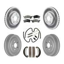 Charger l&#39;image dans la galerie, Front Rear Coat Brake Rotor Ceramic Pad Drum Kit (7Pc) For 03-05 Pontiac Sunfire