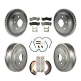 Front Rear Coated Brake Rotor Ceramic Pad Drum Kit (7Pc) For Chevrolet Silverado