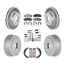 Charger l&#39;image dans la galerie, Front Rear Coated Brake Rotor Ceramic Pad &amp; Drum Kit (7Pc) For Ford Ranger Mazda