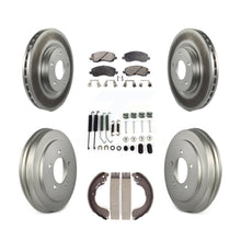 Load image into Gallery viewer, Front Rear Coat Brake Rotors Ceramic Pad Drum Kit (7Pc) For Jeep Patriot Compass